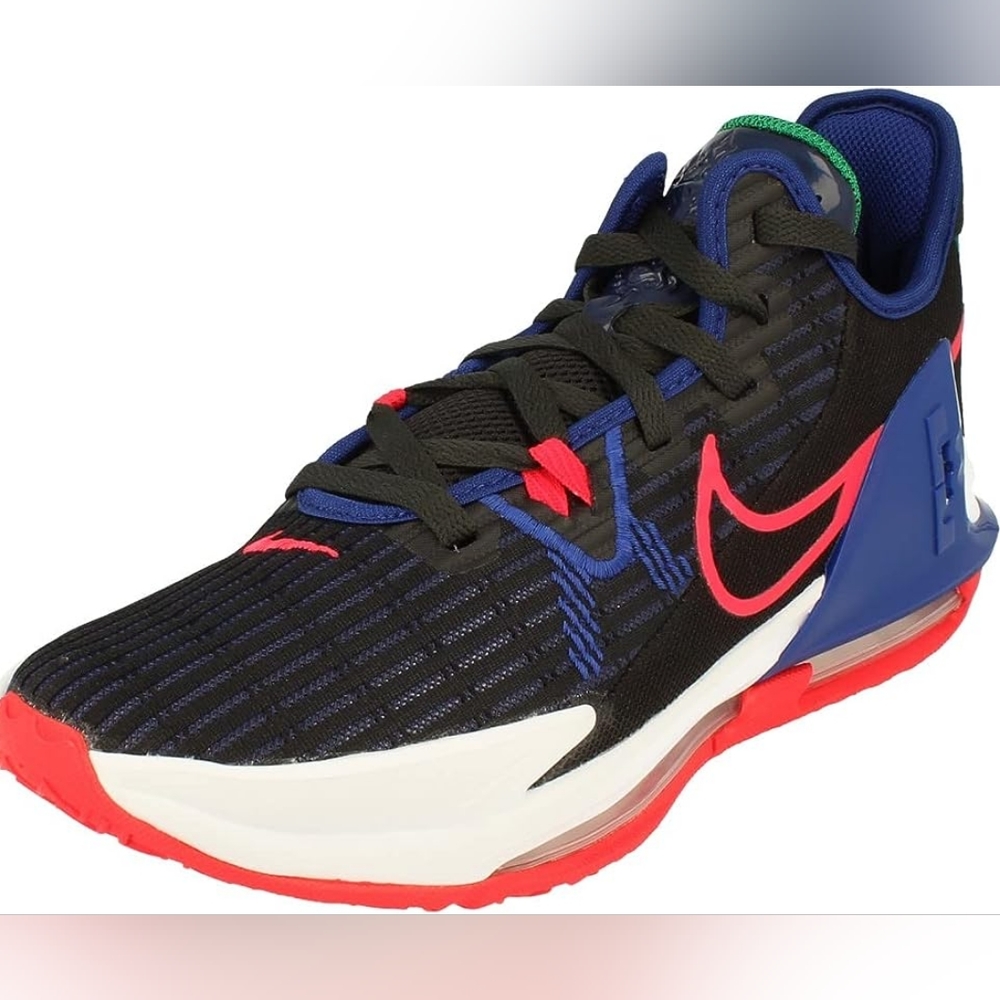 Size 15 Nike Lebron Witness 6 Black/Deep Royal Blue-Siren Red (CZ4052 005)